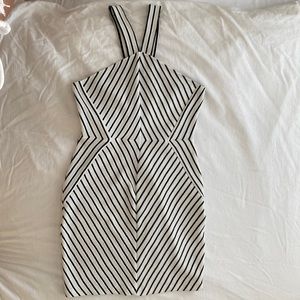 SAYLOR BLACK AND WHITE DRESS